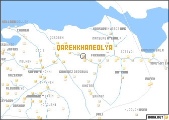 map of Qareh Khān-e ‘Olyā