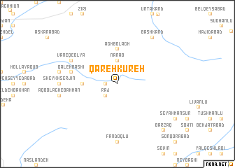 map of Qareh Kūreh