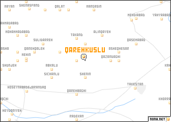 map of Qareh Kūslū