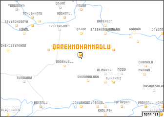 map of Qareh Moḩammadlū