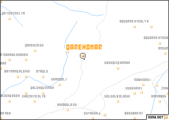 map of Qareh ‘Omar