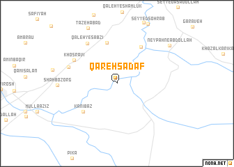 map of Qareh Şadaf