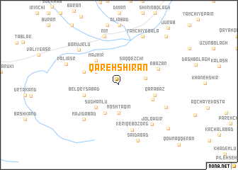 map of Qareh Shīrān