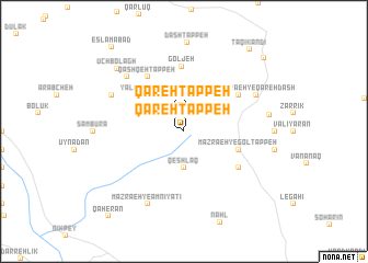 map of Qareh Tappeh