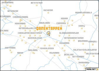 map of Qareh Tappeh