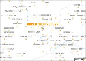 map of Qareh Tūlkī-ye ‘Olyā