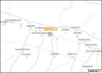 map of Qārezī