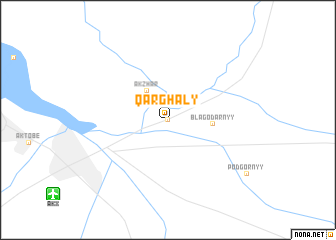 map of Qarghaly