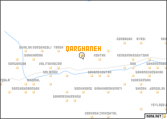 map of Qarghaneh