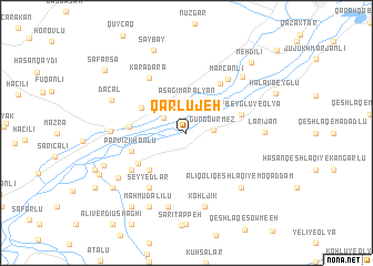 map of Qārlūjeh