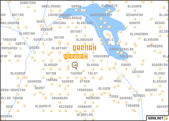 map of Qarnah