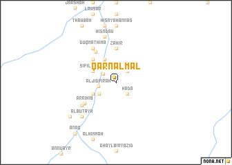 map of Qarn al Māl