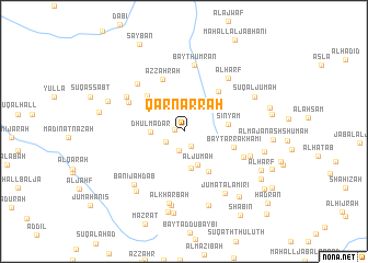 map of Qarn ‘Arrah