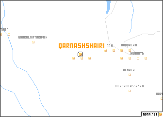 map of Qarn ash Shā‘irī