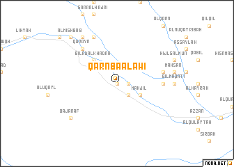 map of Qarn Bā ‘Alawī