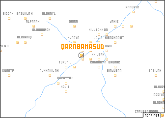 map of Qarn Bā Mas‘ūd