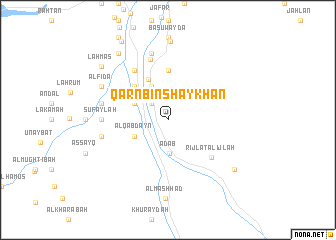 map of Qarn Bin Shaykhān