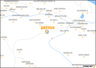 map of Qārneh