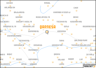 map of Qarnesā\