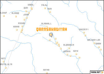 map of Qarn Sawādīyah