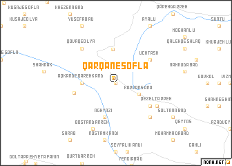 map of Qarqān-e Soflá