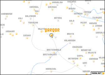 map of Qarqōr