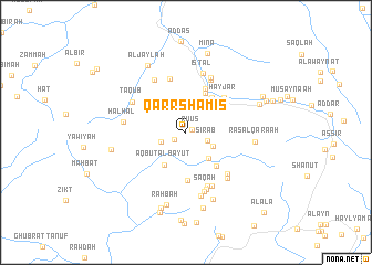 map of Qarr Shamīs