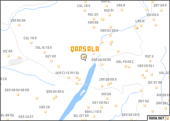 map of Qǝrsǝlǝ