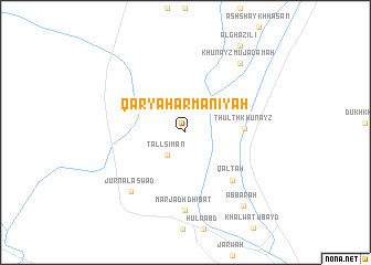 map of Qaryah Armanīyah