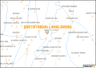map of Qaryat ‘Abd Allāh al Aḩmad