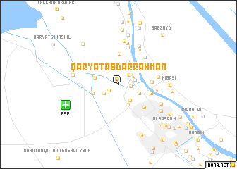 map of Qaryat ‘Abd ar Raḩman