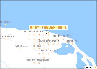 map of Qaryat Abū Shārwal