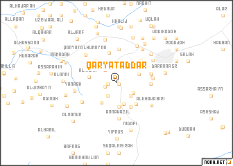 map of Qaryat ad Dār