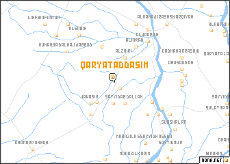 map of Qaryat ad Dasim