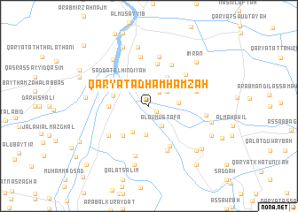 map of Qaryat Adhām Ḩamzah