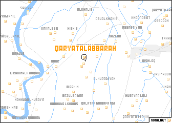 map of Qaryat al ‘Abbārah