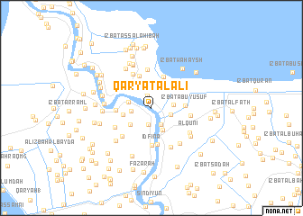 map of Qaryat al ‘Ālī