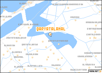 map of Qaryat al Amal