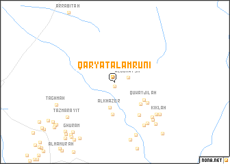 map of Qaryat al ‘Amrūnī