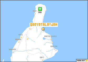 map of Qaryat al ‘Ayjah