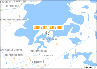 map of Qaryat al Azhār