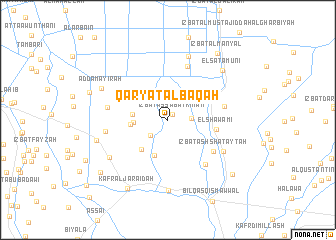 map of Qaryat al Bāqah