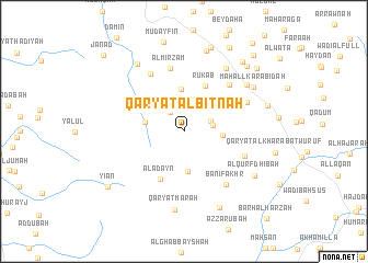 map of Qaryat al Biţnah