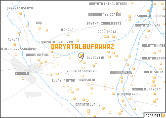 map of Qaryat Ālbū Fawwāz