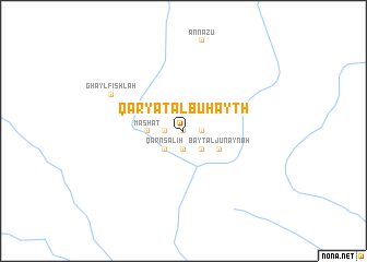 map of Qaryat al Buḩayth