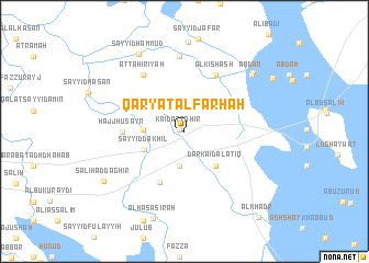 map of Qaryat al Farhah