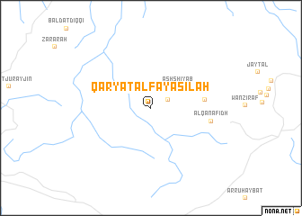 map of Qaryat al Fayāşilah