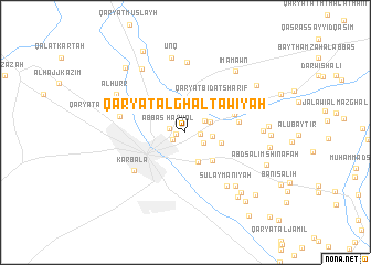 map of Qaryat al Ghalţāwīyah