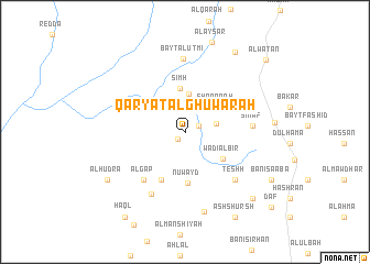 map of Qaryat al Ghuwārah