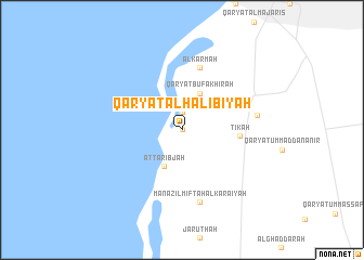 map of Qaryat al Ḩalībīyah